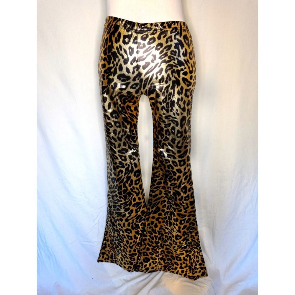 Cheetah Print Flare / Bell Bottom Pants